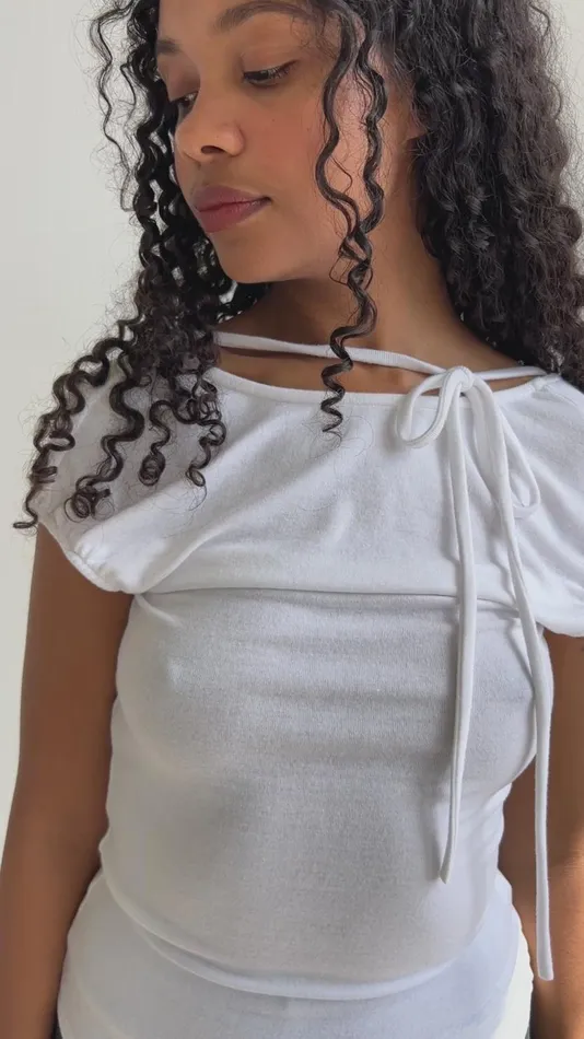 Women Cally Top White Lisa Says Gah Tops