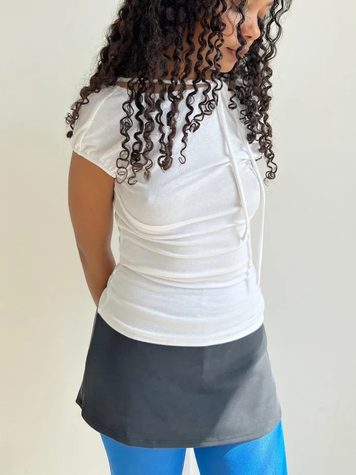Women Cally Top White Lisa Says Gah Tops