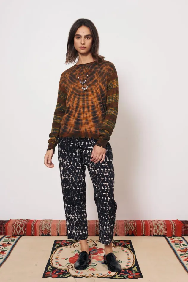 Women Cashmere Green Kenya Pullover Raquel Allegra Sweaters and Knits