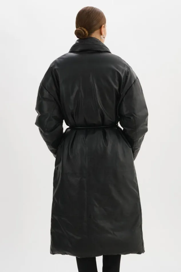 Women CATALINA Oversized Leather Blanket Coat Black LAMARQUE Leather Jackets Women CATALINA Oversized Leather Blanket Coat Black LAMARQUE Leather Jackets