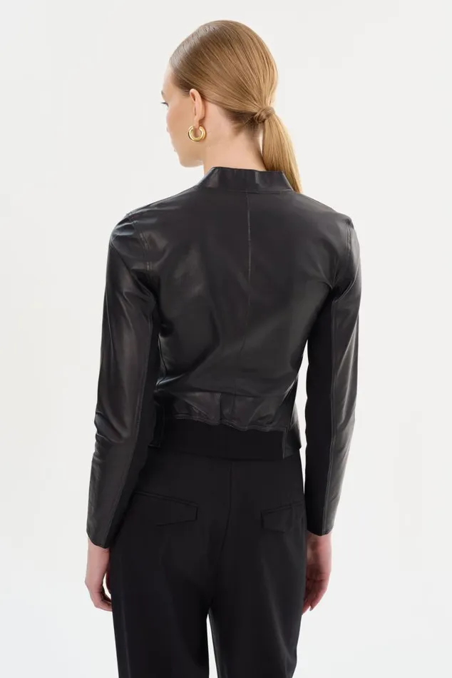 Women CHAPIN Reversible Leather Bomber Blackgold LAMARQUE Bombers Women CHAPIN Reversible Leather Bomber Blackgold LAMARQUE Bombers