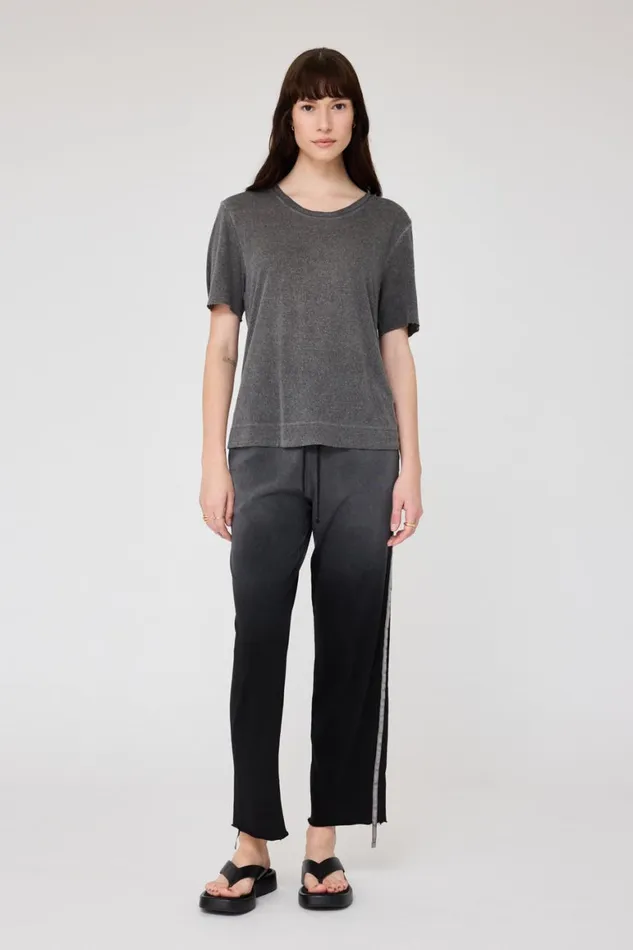 Women Charcoal Boxy Tee Raquel Allegra Tops