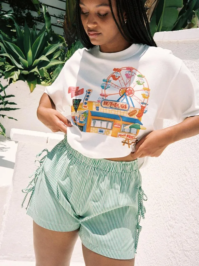 Women Charlie Tee At The Boardwalk Lisa Says Gah Tops