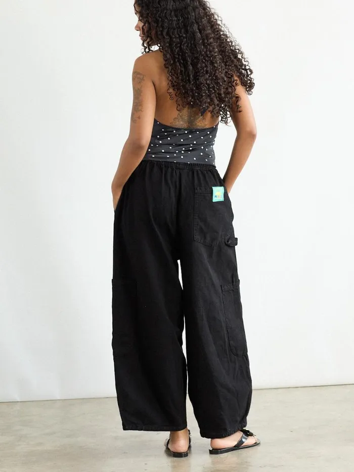 Women Chef Pant Licorice Black Lisa Says Gah Pants