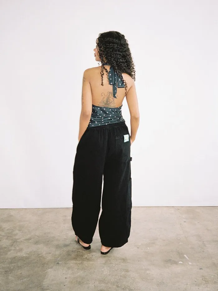 Women Chef Pant Licorice Black Lisa Says Gah Pants