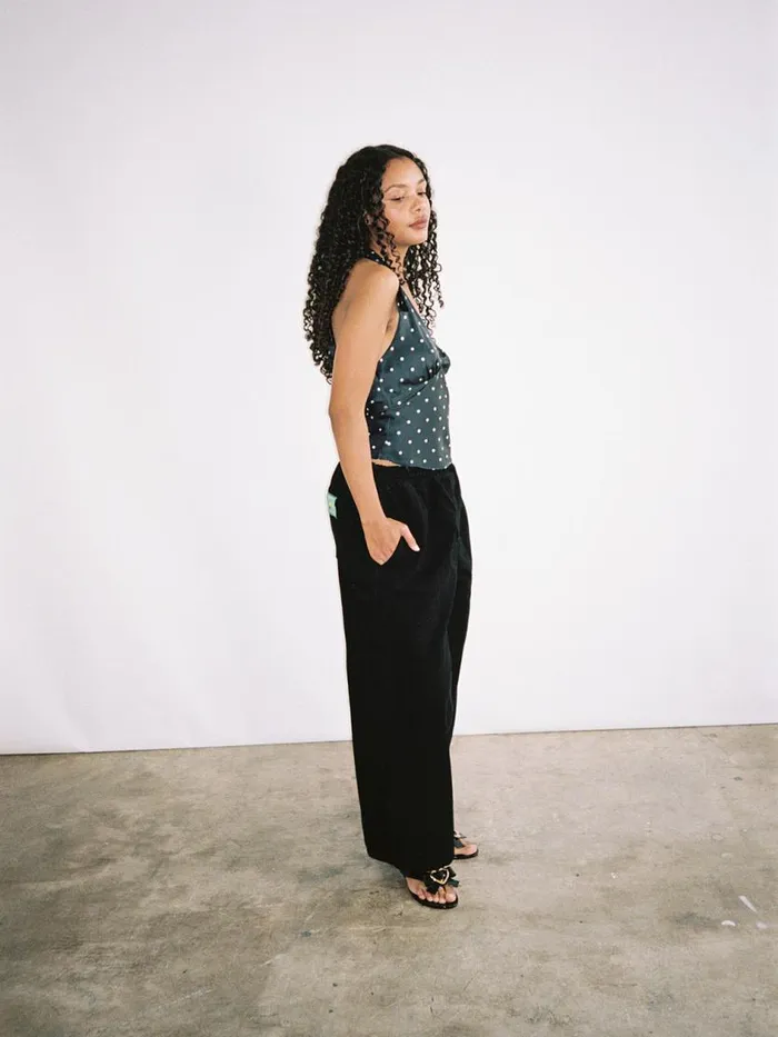 Women Chef Pant Licorice Black Lisa Says Gah Pants