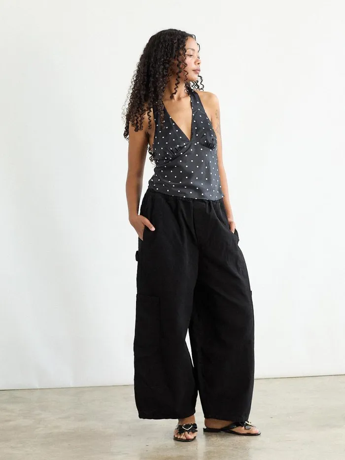 Women Chef Pant Licorice Black Lisa Says Gah Pants