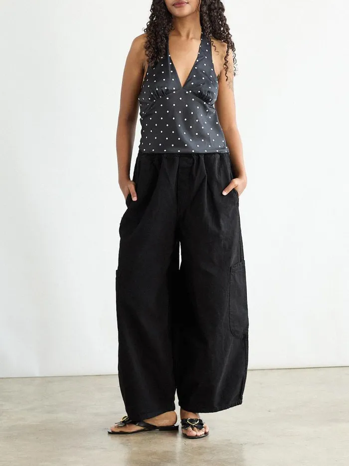 Women Chef Pant Licorice Black Lisa Says Gah Pants