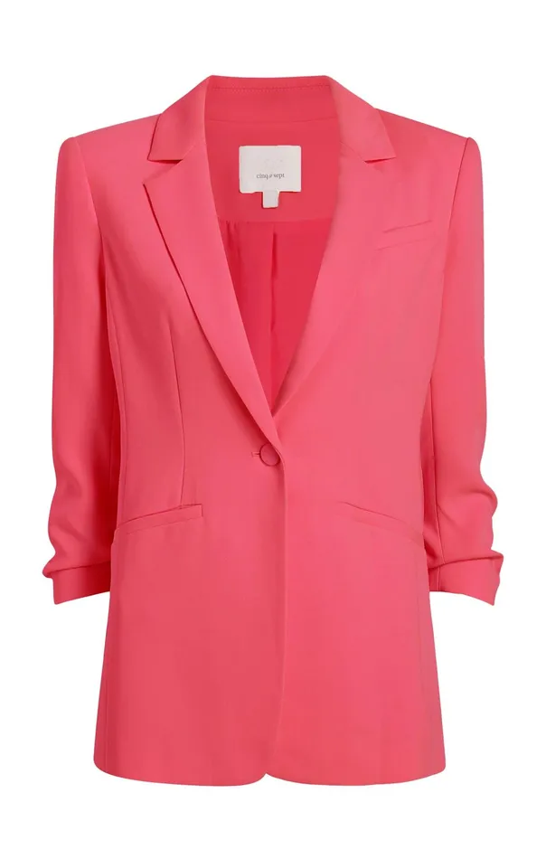 Women Cinq Sept Blazers Crepe Khloe Blazer Berry Fizz