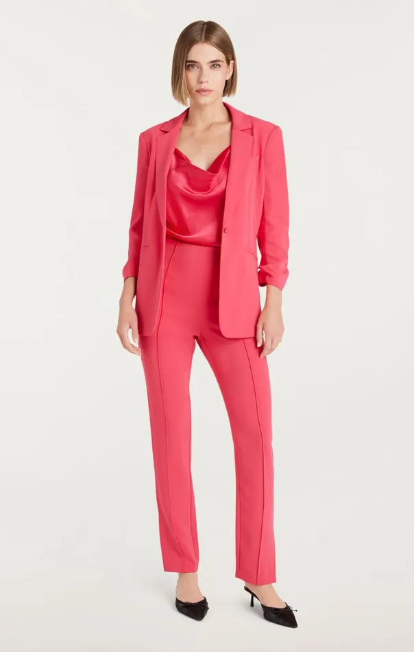 Women Cinq Sept Blazers Crepe Khloe Blazer Berry Fizz