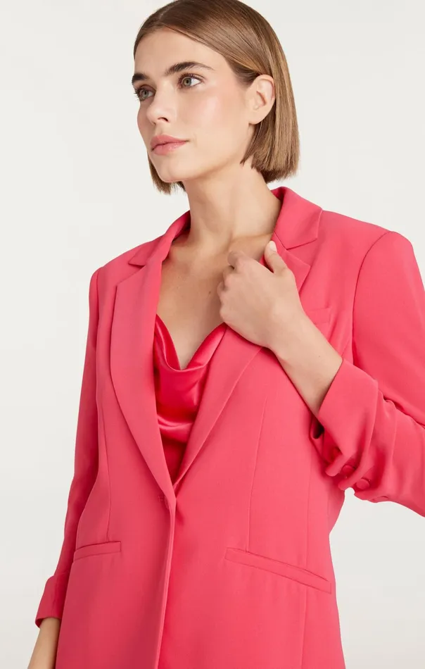 Women Cinq Sept Blazers Crepe Khloe Blazer Berry Fizz
