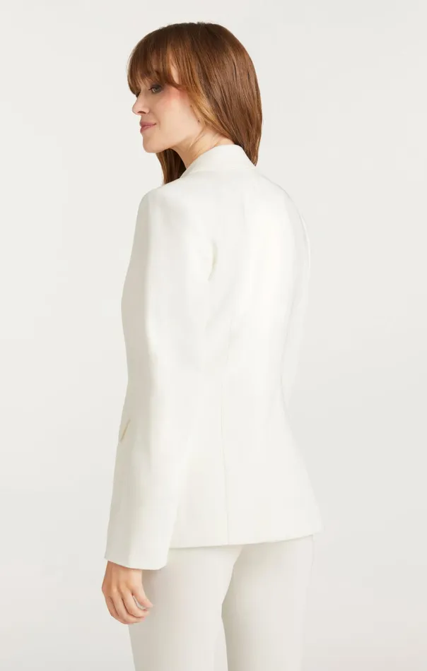 Women Cinq Sept Blazers Rhinestone Pin Cheyenne Blazer Ivory