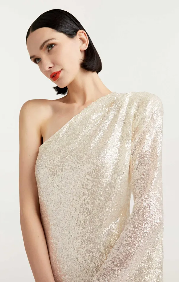 Women Cinq Sept Cocktail and Evening Angeline Gown Alabaster