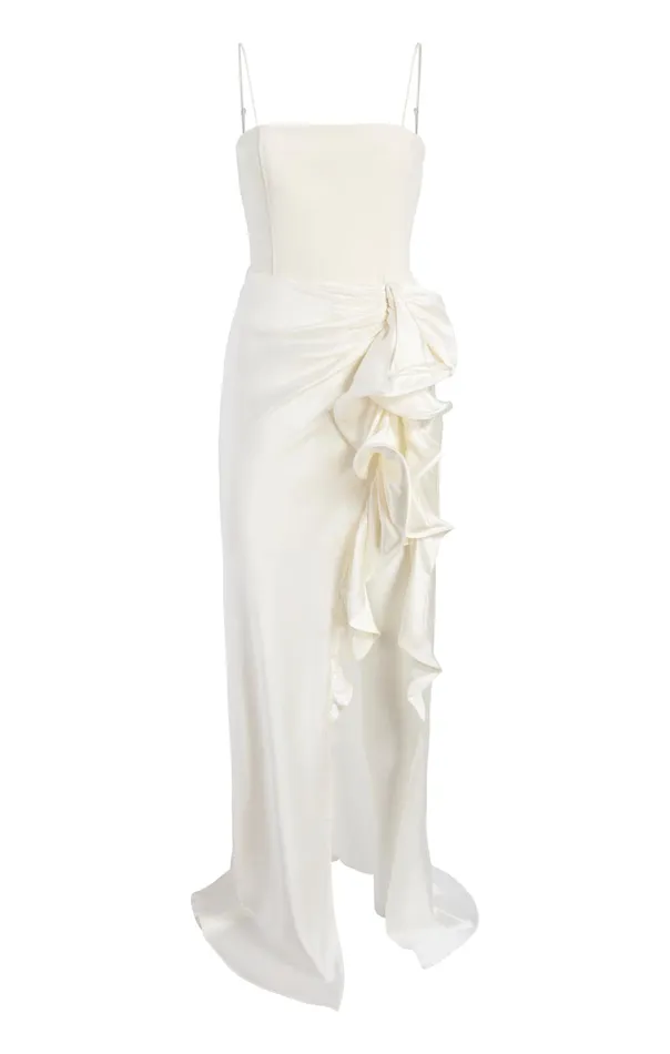 Women Cinq Sept Cocktail and Evening Drina Gown Ivory