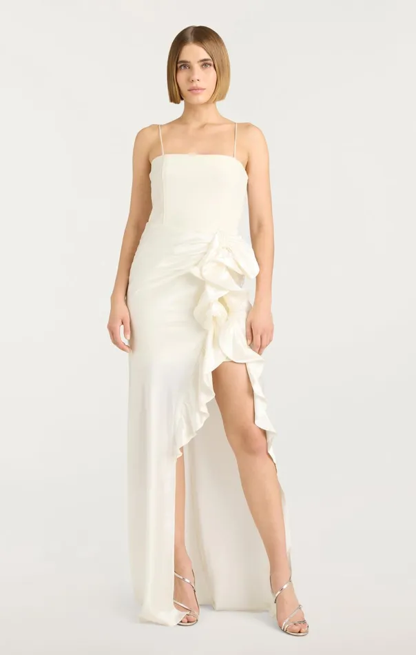 Women Cinq Sept Cocktail and Evening Drina Gown Ivory