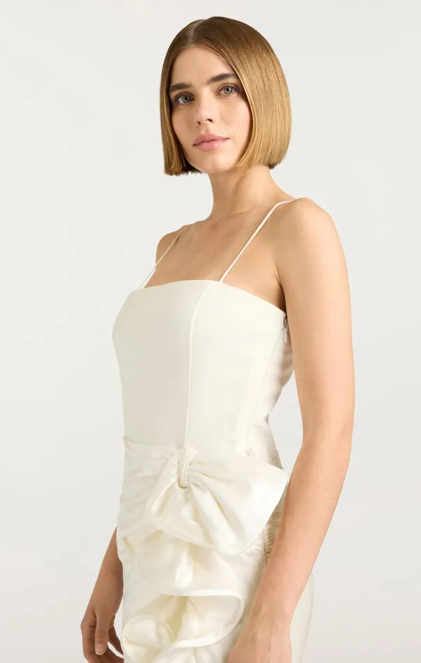 Women Cinq Sept Cocktail and Evening Drina Gown Ivory