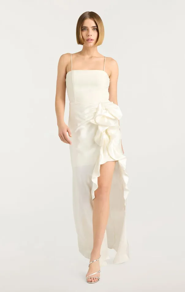 Women Cinq Sept Cocktail and Evening Drina Gown Ivory
