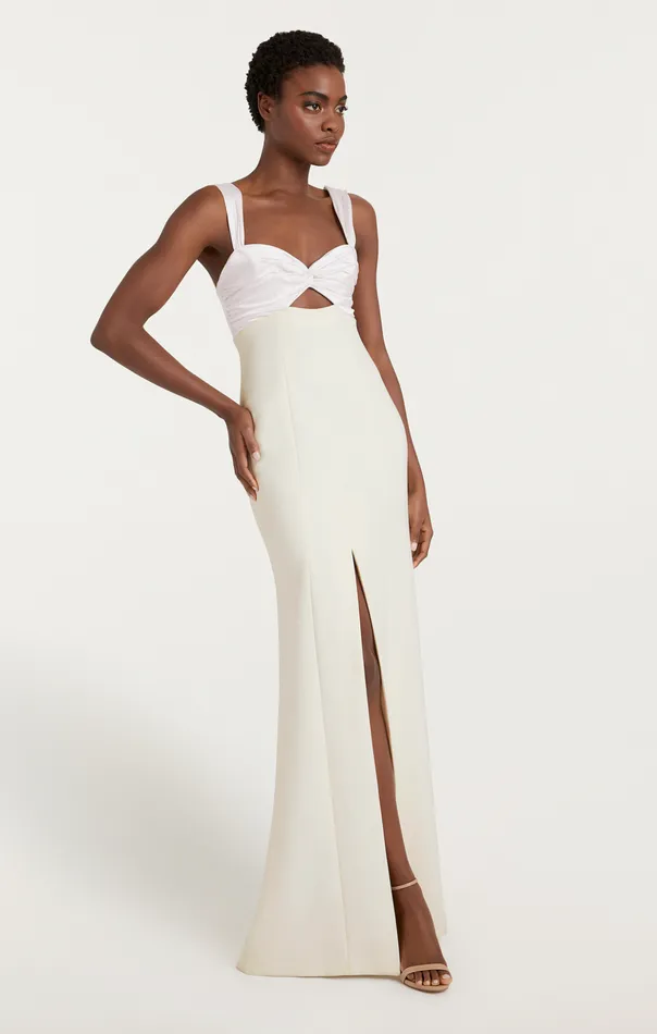 Women Cinq Sept Cocktail and Evening Jillie Gown Ivory