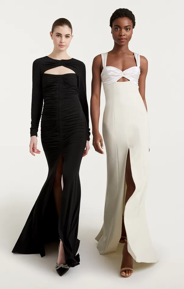 Women Cinq Sept Cocktail and Evening Jillie Gown Ivory