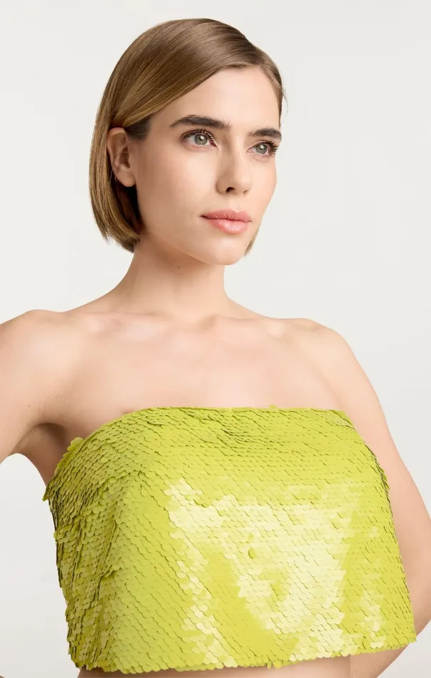 Women Cinq Sept Cocktail and Evening Jupiter Top Fresh Lime