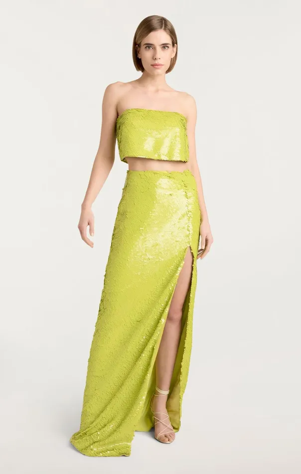 Women Cinq Sept Cocktail and Evening Jupiter Top Fresh Lime