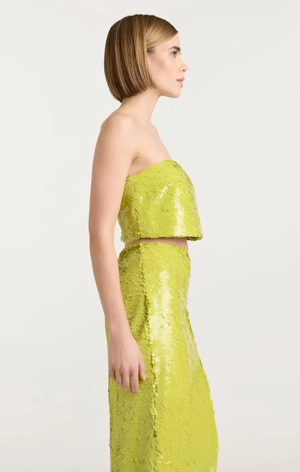 Women Cinq Sept Cocktail and Evening Jupiter Top Fresh Lime