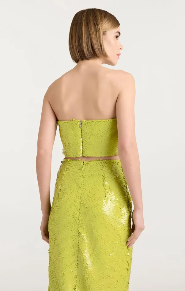 Women Cinq Sept Cocktail and Evening Jupiter Top Fresh Lime