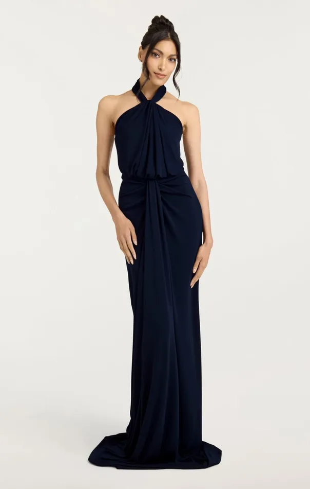 Women Cinq Sept Cocktail and Evening Kaily Gown Navy