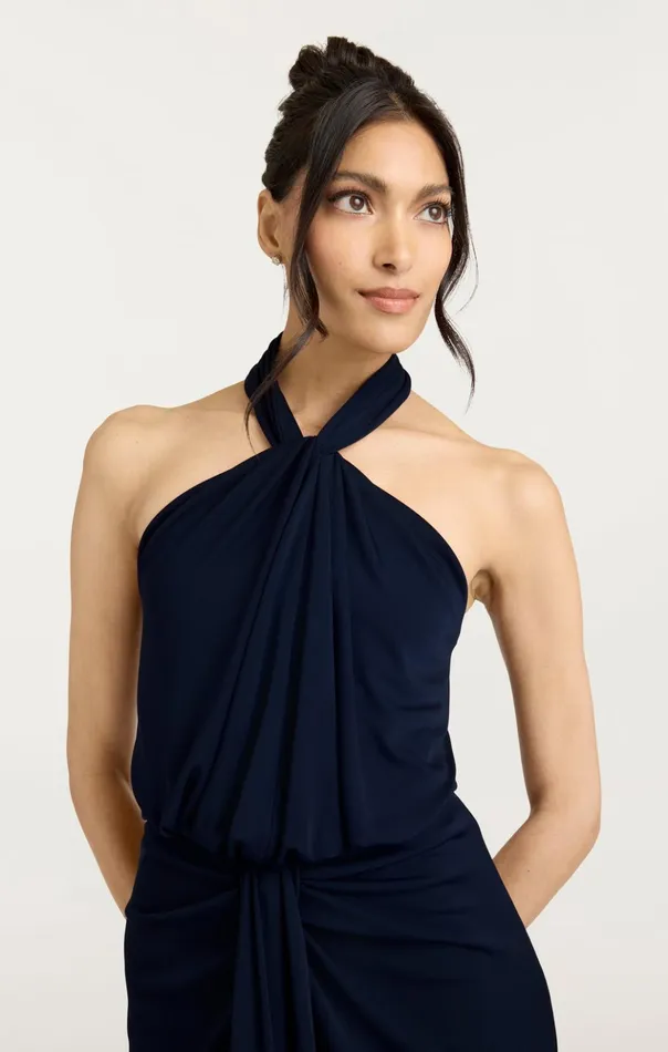 Women Cinq Sept Cocktail and Evening Kaily Gown Navy