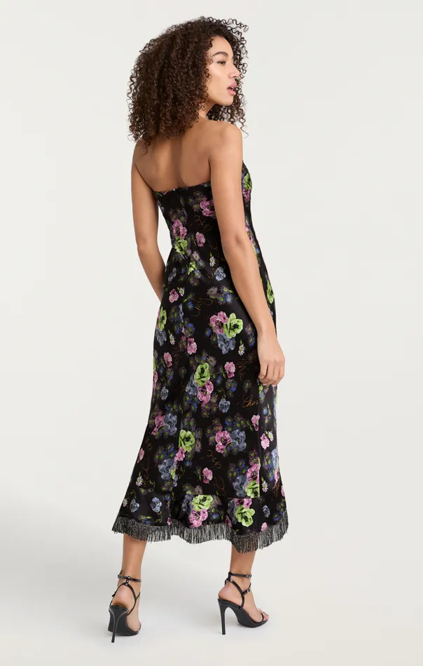 Women Cinq Sept Cocktail and Evening Midnight Bloom Elise Dress Midnight Multi