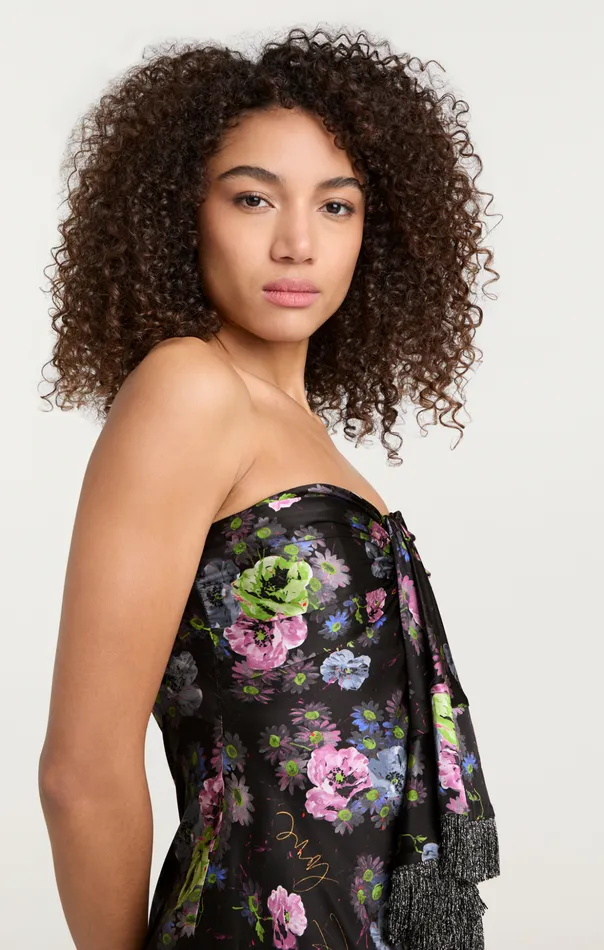 Women Cinq Sept Cocktail and Evening Midnight Bloom Elise Dress Midnight Multi