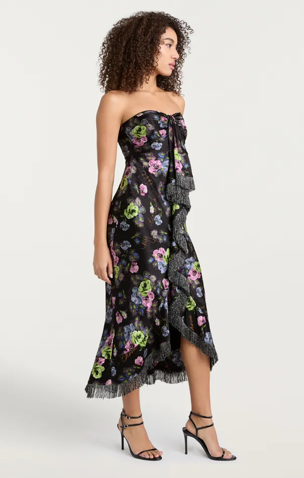 Women Cinq Sept Cocktail and Evening Midnight Bloom Elise Dress Midnight Multi