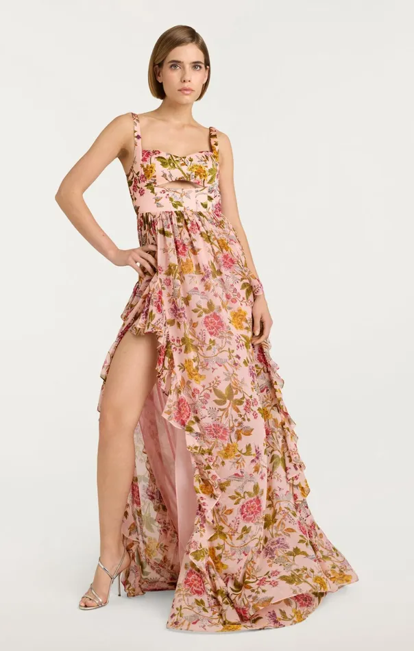 Women Cinq Sept Cocktail and Evening Xiomara Dress Soft Pink Multi