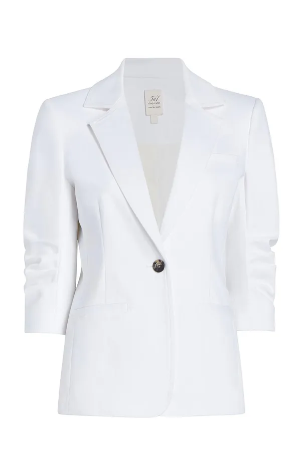 Women Cinq Sept Denim Denim Khloe Blazer White