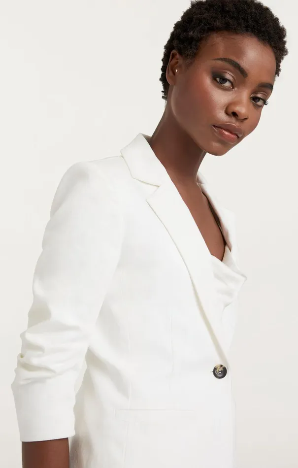 Women Cinq Sept Denim Denim Khloe Blazer White