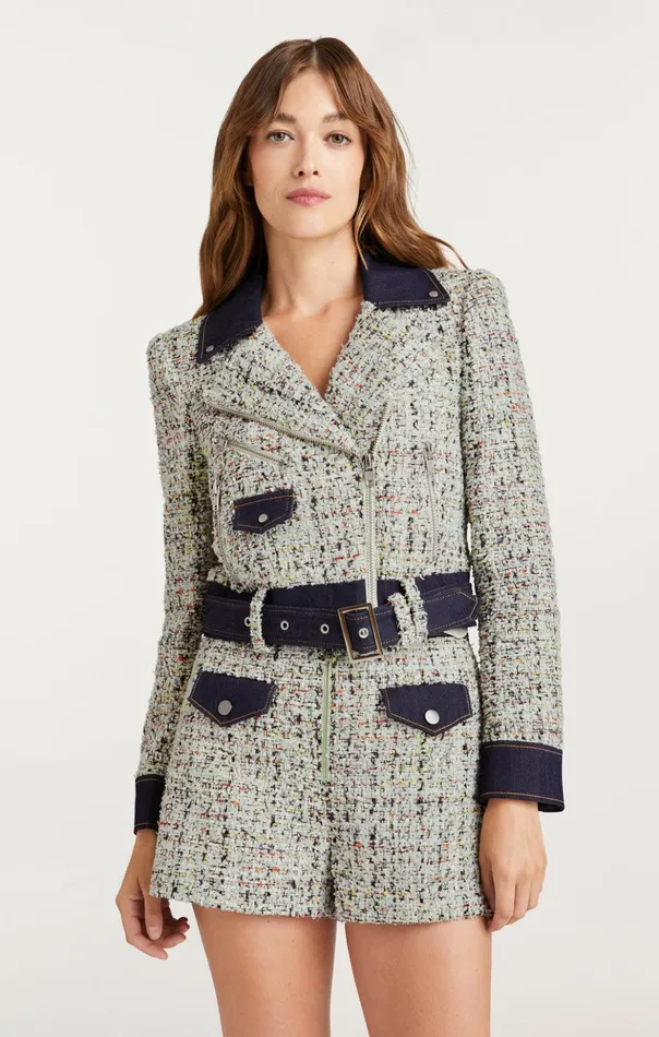 Women Cinq Sept Jackets Anya Boucle Zoe Jacket Patina Multi