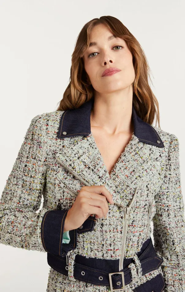 Women Cinq Sept Jackets Anya Boucle Zoe Jacket Patina Multi