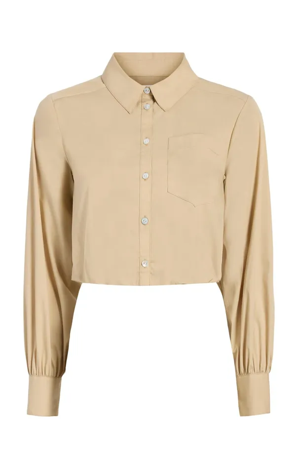 Women Cinq Sept Long Sleeve Tops Reema Top Khaki