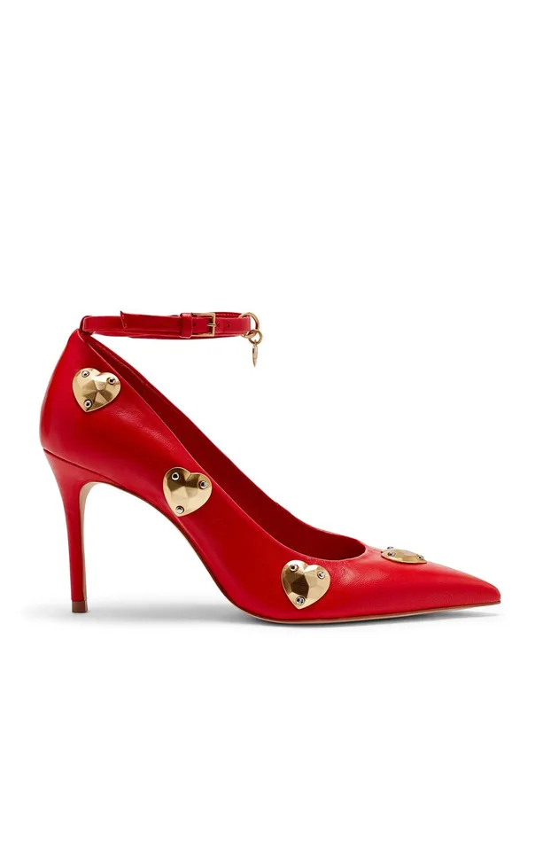 Women Cinq Sept Madison Ankle Strap Pump Cardinalgold