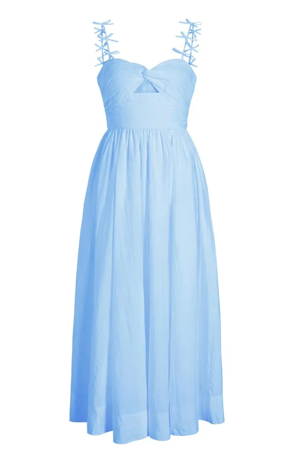 Women Cinq Sept Midi Agnes Dress Skylight