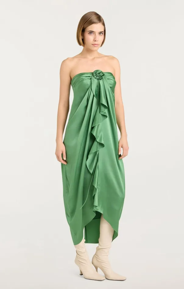 Women Cinq Sept Midi Meredith Dress Sea Palm