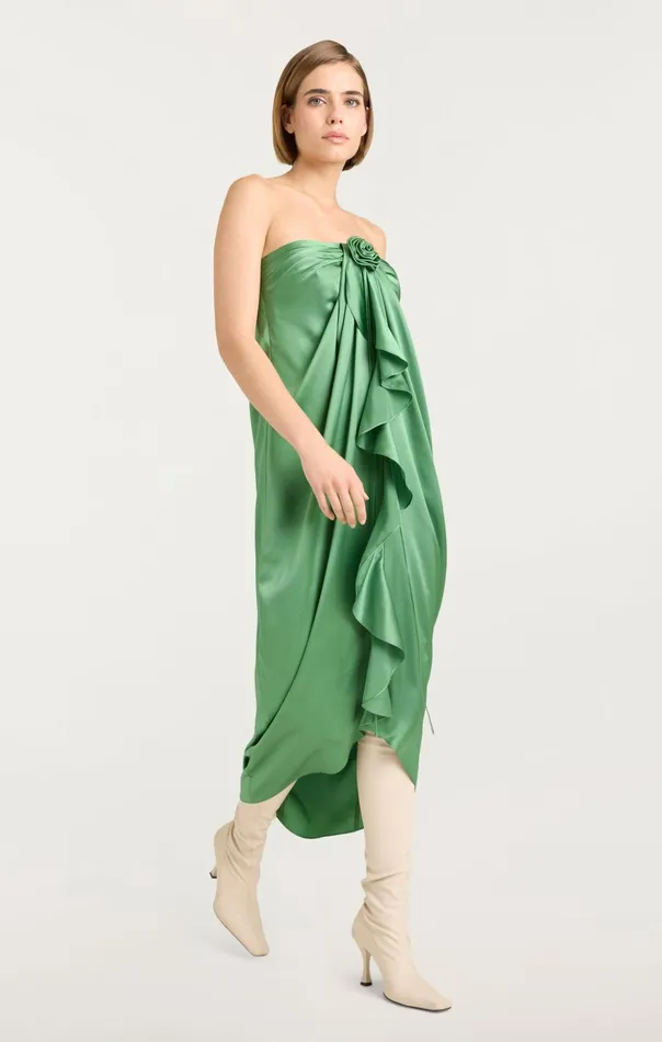 Women Cinq Sept Midi Meredith Dress Sea Palm