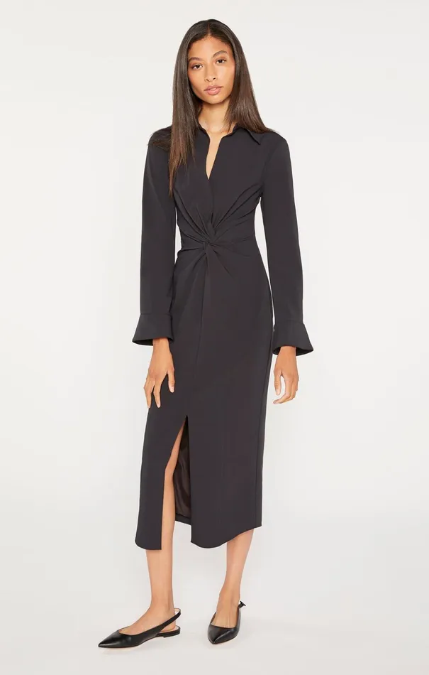 Women Cinq Sept Midi Midi Mckenna Dress Black
