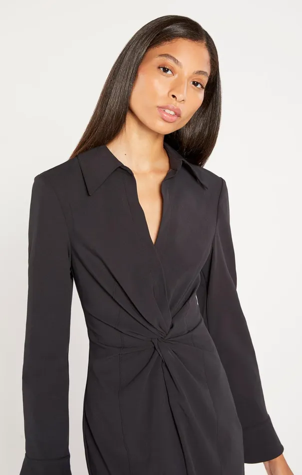 Women Cinq Sept Midi Midi Mckenna Dress Black