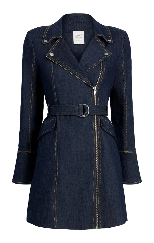 Women Cinq Sept Mini Evie Dress Indigo