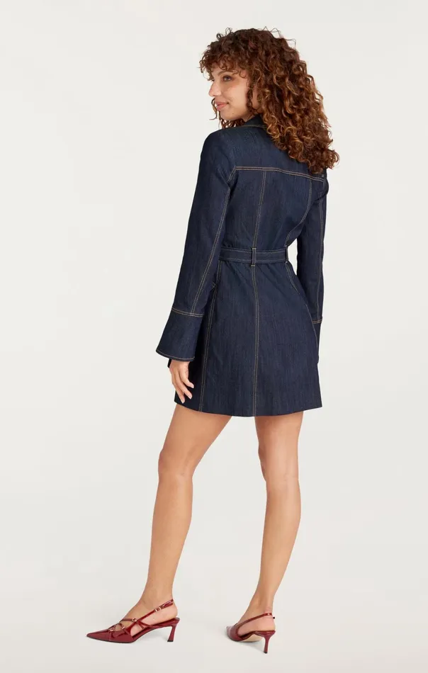 Women Cinq Sept Mini Evie Dress Indigo