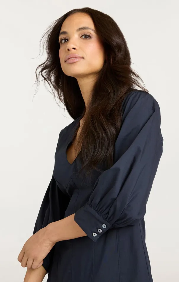 Women Cinq Sept Mini Sawyer Dress Navy