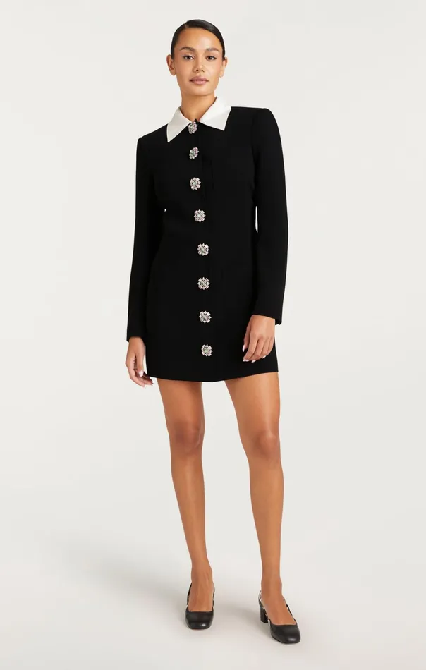Women Cinq Sept Mini Sheryl Dress Blackivory