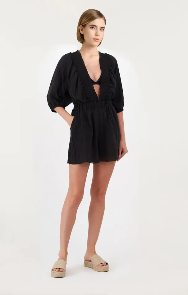 Women Cinq Sept Mini Theodore Dress Black