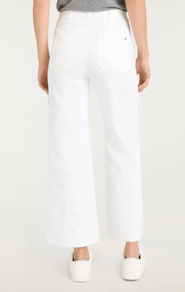 Women Cinq Sept Pants Cargo Benji Pant White